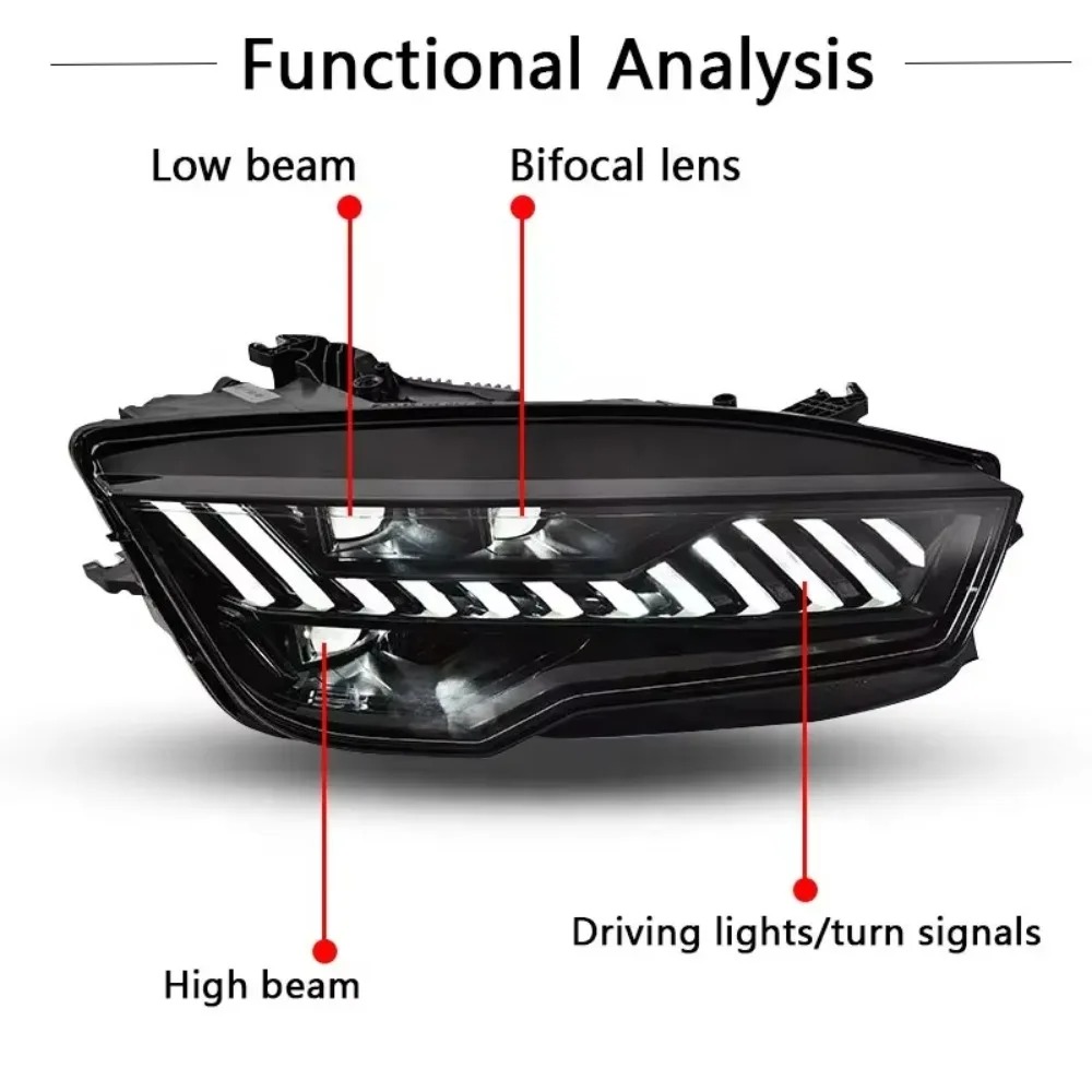High Quality LED Headlights for  A7 2011-2018 Upgrade RS7, New Version, Plug and Play